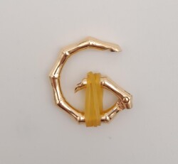 Angel Çanta Aksesuar Köşeli Yaylı Halka Light Gold Renk 1 Adet - 2