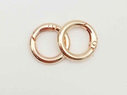 Angel Çanta Aksesuar Ligh Gold Mini Yaylı Halka 2'Li - Angel Çanta Aksesuar