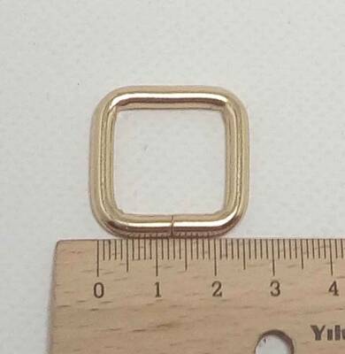 Angel Çanta Aksesuar Light Gold 2 Cm Kare Halka - 1