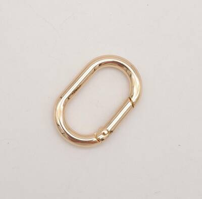 Angel Çanta Aksesuar Light Gold 3 cm Ovalize Yaylı Halka 1 Adet - 2