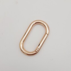 Angel Çanta Aksesuar Light Gold Büyük Boy Ovalize Yaylı Halka 1 Adet - 2