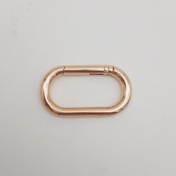 Angel Çanta Aksesuar Light Gold Büyük Boy Ovalize Yaylı Halka 1 Adet - Angel Çanta Aksesuar