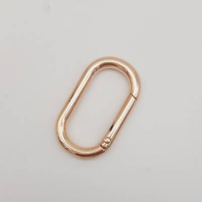 Angel Çanta Aksesuar Light Gold Büyük Boy Ovalize Yaylı Halka 1 Adet - 2