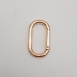 Angel Çanta Aksesuar Light Gold Büyük Boy Ovalize Yaylı Halka 1 Adet - 3