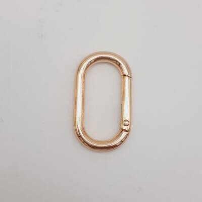 Angel Çanta Aksesuar Light Gold Büyük Boy Ovalize Yaylı Halka 1 Adet - 3