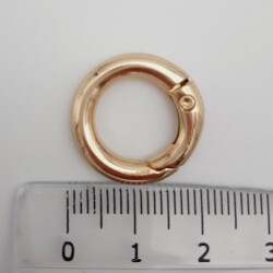 Angel Çanta Aksesuar Light Gold Küçük Yaylı Halka 1 Adet - 2