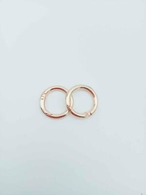 Angel Çanta Aksesuar Light Gold Renk 2 Cm Yaylı Halka 2Li - 1