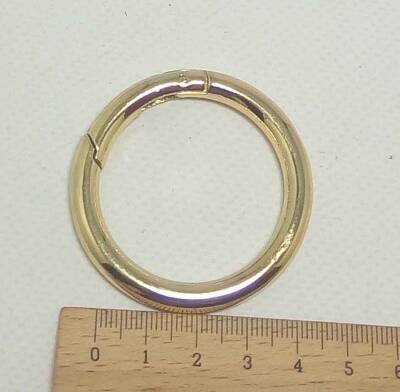 Angel Çanta Aksesuar Light Gold Renk 4 Cm Yaylı Halka - 1