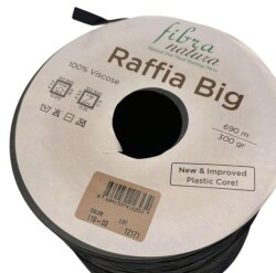 Angel Çanta Aksesuar Himalaya Rafya Fibra Natura Raffia Big 119-03 (Siyah Renk ) - 2