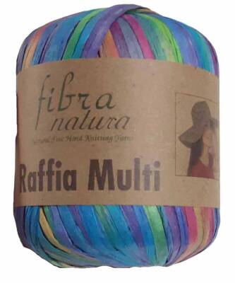 Angel Çanta Aksesuar Himalaya Rafya İp Ebruli Mavi Renk - 1