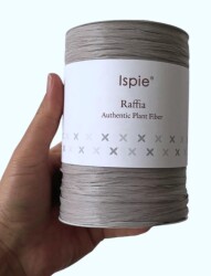 Angel Çanta Aksesuar İspie Rafya 120 Orta Gri Renk - Angel Çanta Aksesuar