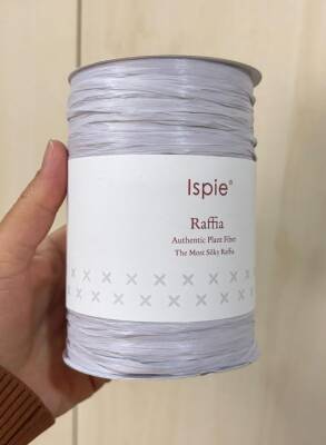 Angel Çanta Aksesuar İspie Rafya 120A Açık Gri Renk - 1