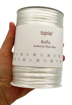 Angel Çanta Aksesuar İspie Rafya 201A Sedef Beyaz Renk - 1