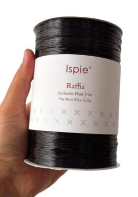 Angel Çanta Aksesuar İspie Rafya 226A Parlak Siyah Renk - 1