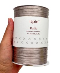 Angel Çanta Aksesuar İspie Rafya P20 Bej-Gri Renk - Angel Çanta Aksesuar