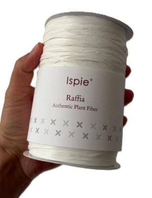 Angel Çanta Aksesuar İspie Rafya SDWHİTE Kırık Beyaz Renk - 1