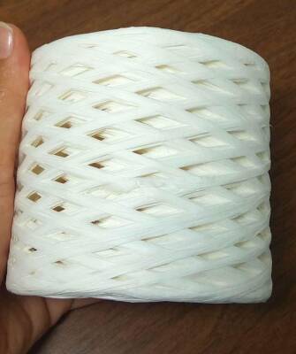 Angel Çanta Aksesuar Beyaz Renk İthal Rafya İp (12 Numara ) - 1