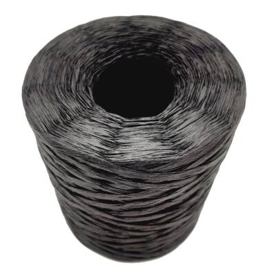 Angel Çanta Aksesuar Yeni İthal Rafya İp 200gr (Siyah Renk) - 1