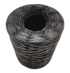 Angel Çanta Aksesuar Yeni İthal Rafya İp 200gr (Siyah Renk) - Angel Çanta Aksesuar