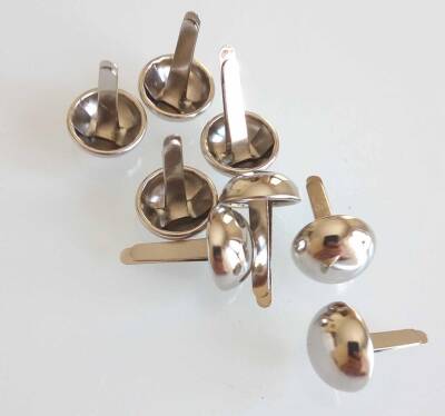 Angel Çanta Aksesuar 10Lu Gümüş Kabara Bombeli Model - 1