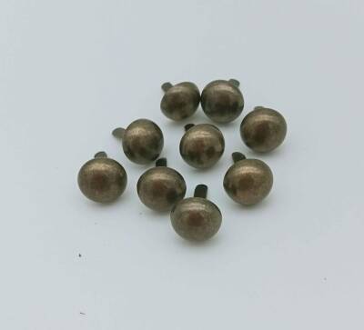 Angel Çanta Aksesuar Antik Renk Kabara Yuvarlak ( 10 Adet) - 1