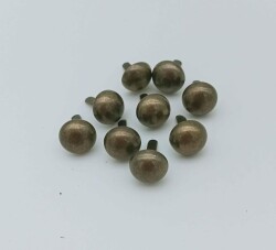 Angel Çanta Aksesuar Antik Renk Kabara Yuvarlak ( 10 Adet) - Angel Çanta Aksesuar