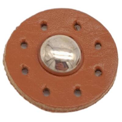 Angel Çanta Aksesuar Gerçek Derili Kabara Taba Renk Gümüş Metalli 1 Adet - 3