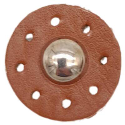 Angel Çanta Aksesuar Gerçek Derili Kabara Taba Renk Gümüş Metalli 1 Adet - 1