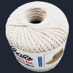 Angel Çanta Aksesuar Kadife Flok İp Koyu Bej No:10 - 3