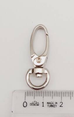 Angel Çanta Aksesuar 1 Cm Gümüş Renk Kanca - 2