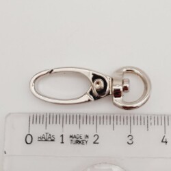 Angel Çanta Aksesuar 1 Cm Gümüş Renk Kanca - 3