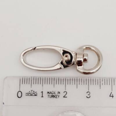 Angel Çanta Aksesuar 1 Cm Gümüş Renk Kanca - 3