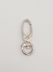 Angel Çanta Aksesuar 1 Cm Gümüş Renk Kanca - Angel Çanta Aksesuar