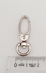 Angel Çanta Aksesuar 1 Cm Gümüş Renk Kanca - 2