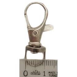 Angel Çanta Aksesuar 1 cm Gümüş Renk No:2 Kanca 1 Adet - 3