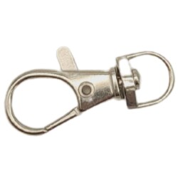 Angel Çanta Aksesuar 1 cm Gümüş Renk No:2 Kanca 1 Adet - Angel Çanta Aksesuar