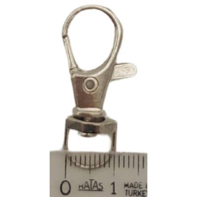 Angel Çanta Aksesuar 1 cm Gümüş Renk No:2 Kanca 1 Adet - 3