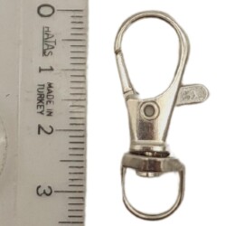 Angel Çanta Aksesuar 1 cm Gümüş Renk No:2 Kanca 1 Adet - 4