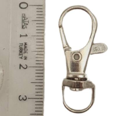 Angel Çanta Aksesuar 1 cm Gümüş Renk No:2 Kanca 1 Adet - 4