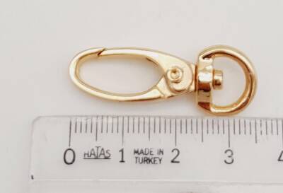 Angel Çanta Aksesuar 1 Cm Light Gold Renk Kanca - 3