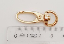 Angel Çanta Aksesuar 1 Cm Light Gold Renk Kanca - 3