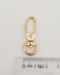 Angel Çanta Aksesuar 1 Cm Light Gold Renk Kanca - 2