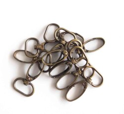 Angel Çanta Aksesuar 10Lu Antik Renk 2 Cm Kanca - Angel Çanta Aksesuar