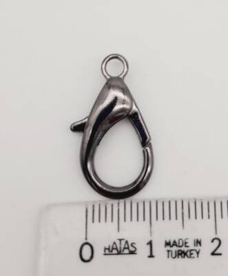 Angel Çanta Aksesuar 2.3 Cm Füme Renk Zincir Uç Kancası 1 Adet - 2