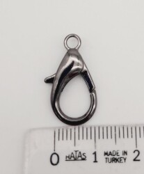 Angel Çanta Aksesuar 2.3 Cm Füme Renk Zincir Uç Kancası 1 Adet - 2