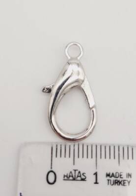 Angel Çanta Aksesuar 2.3 Cm Gümüş Renk Zincir Uç Kancası 1 Adet - 2