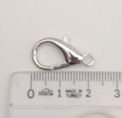 Angel Çanta Aksesuar 2.3 Cm Gümüş Renk Zincir Uç Kancası 1 Adet - 3