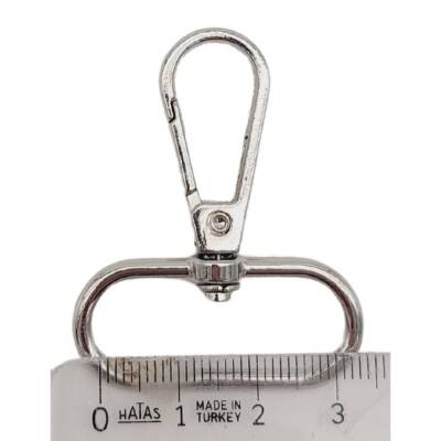 Angel Çanta Aksesuar 3 cm Gümüş Renk No:2 Kanca 1 Adet - 2