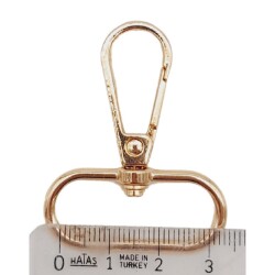 Angel Çanta Aksesuar 3 cm Light Gold Renk No:2 Kanca 1 Adet - 2