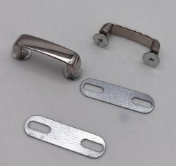 Angel Çanta Aksesuar Çift Köprü Aparatı Gümüş Renk Köşeli Model - 2